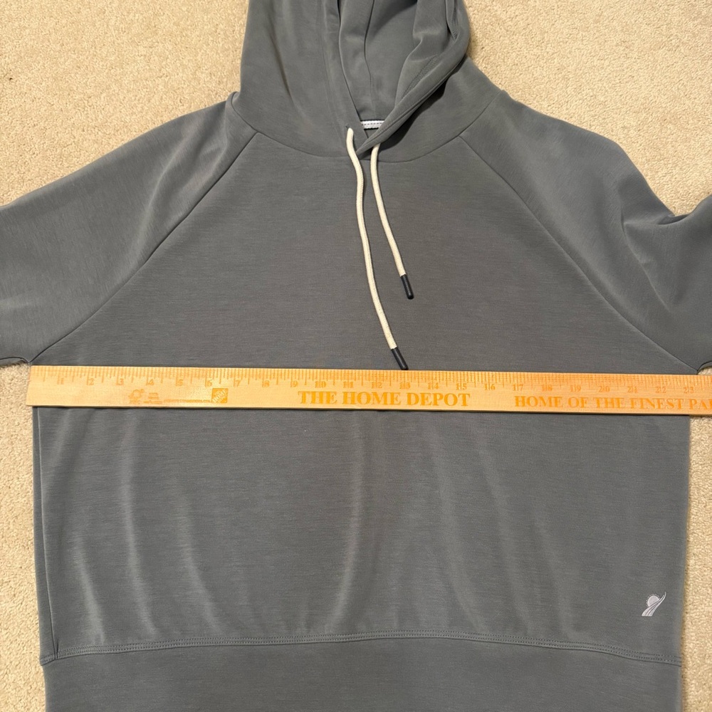 Fundamental Coast Hoodie Women’s Large Soft Modal Light Gray Green Sweatshirt - Picture 8 of 9